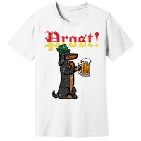 Oktoberfest Wiener Dog Prost German Costume Premium T-Shirt