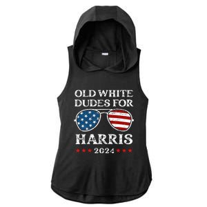 Old White Dudes For Harris Sunglasses Dad Papa For Kamala Ladies PosiCharge Tri-Blend Wicking Draft Hoodie Tank