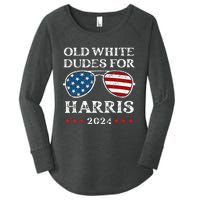 Old White Dudes For Harris Sunglasses Dad Papa For Kamala Women's Perfect Tri Tunic Long Sleeve Shirt