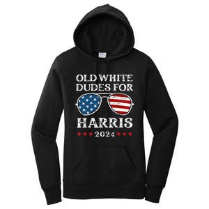 Old White Dudes For Harris Sunglasses Dad Papa For Kamala Women's Pullover Hoodie