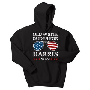 Old White Dudes For Harris Sunglasses Dad Papa For Kamala Kids Hoodie