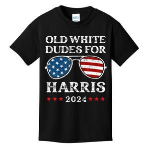 Old White Dudes For Harris Sunglasses Dad Papa For Kamala Kids T-Shirt