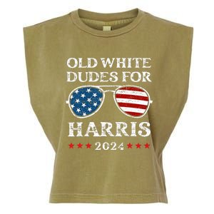 Old White Dudes For Harris Sunglasses Dad Papa For Kamala Garment-Dyed Women's Muscle Tee