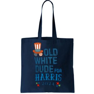 Old White Dude For Kamala Harris President 2024 Tote Bag