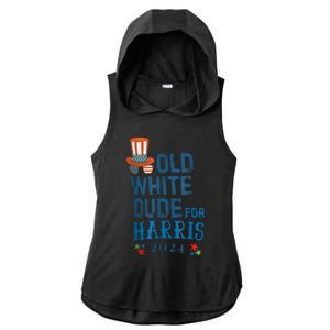 Old White Dude For Kamalaharris President 2024 Ladies PosiCharge Tri-Blend Wicking Draft Hoodie Tank