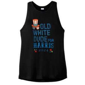 Old White Dude For Kamalaharris President 2024 Ladies PosiCharge Tri-Blend Wicking Tank