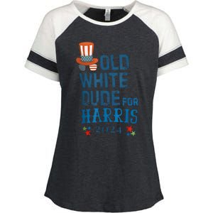 Old White Dude For Kamalaharris President 2024 Enza Ladies Jersey Colorblock Tee