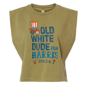 Old White Dude For Kamalaharris President 2024 Garment-Dyed Women's Muscle Tee