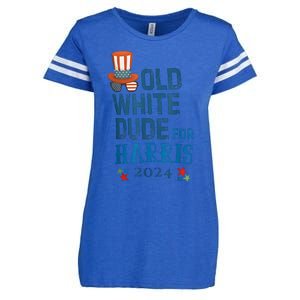 Old White Dude For Kamalaharris President 2024 Enza Ladies Jersey Football T-Shirt