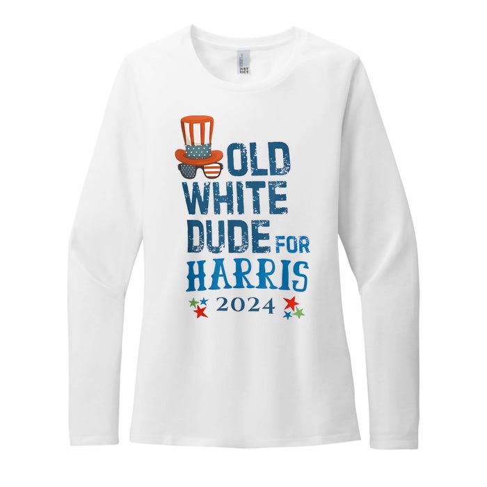 Old White Dude For Kamalaharris President 2024 Womens CVC Long Sleeve Shirt