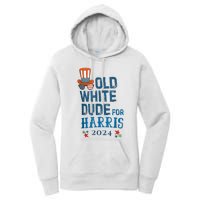 Old White Dude For Kamalaharris President 2024 Women's Pullover Hoodie