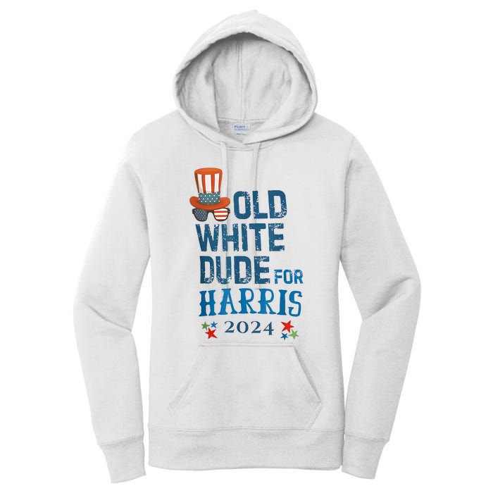 Old White Dude For Kamalaharris President 2024 Women's Pullover Hoodie