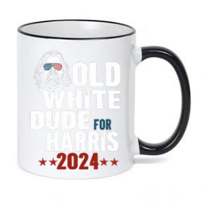 Old White Dudes For Kamala Harris Sunglasses Usa Man 11oz Black Color Changing Mug