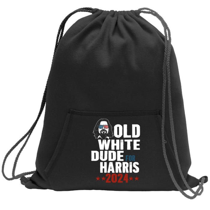 Old White Dudes For Kamala Harris Sunglasses Usa Man Sweatshirt Cinch Pack Bag