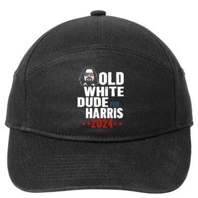 Old White Dudes For Kamala Harris Sunglasses Usa Man 7-Panel Snapback Hat