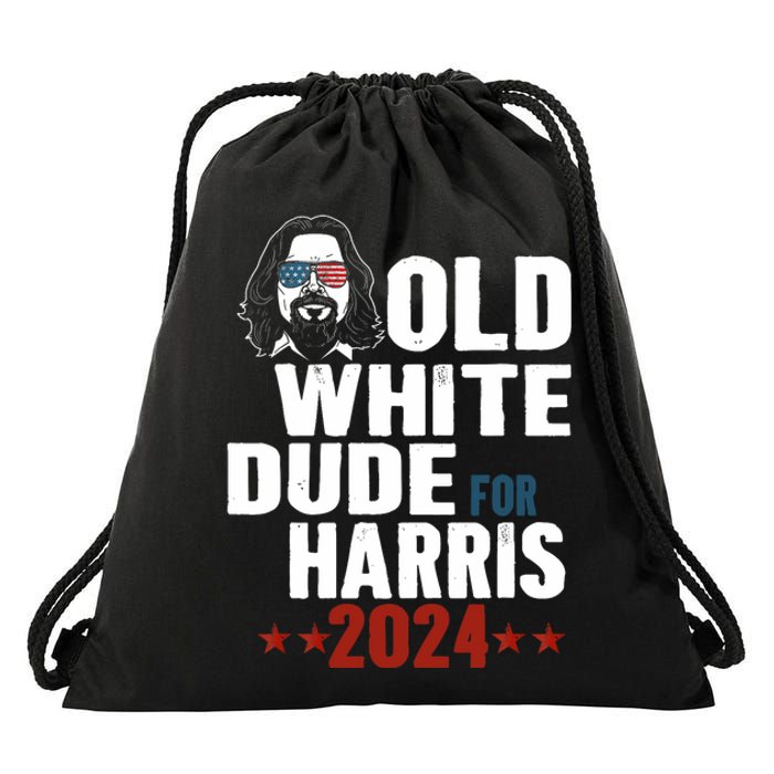 Old White Dudes For Kamala Harris Sunglasses Usa Man Drawstring Bag