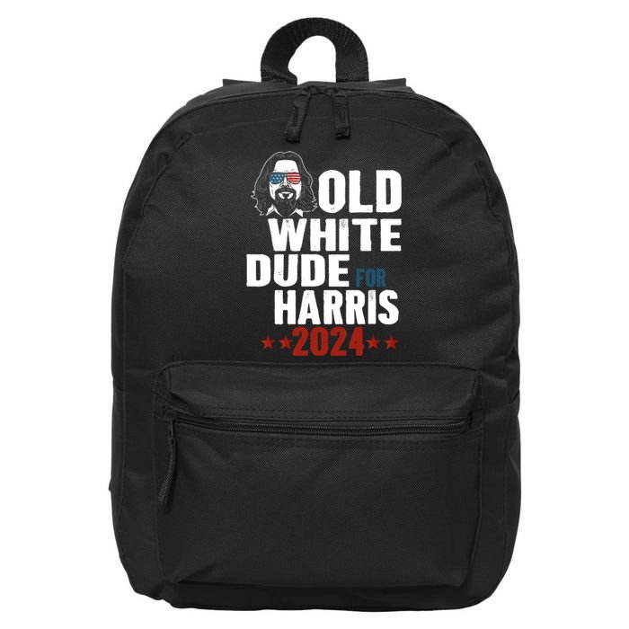 Old White Dudes For Kamala Harris Sunglasses Usa Man 16 in Basic Backpack