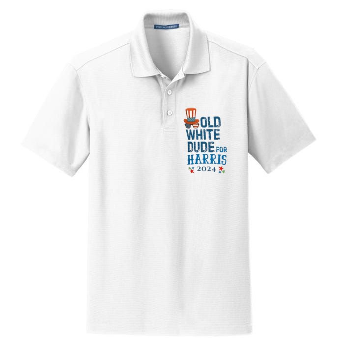 Old White Dude For Kamala Harris President 2024 Dry Zone Grid Polo