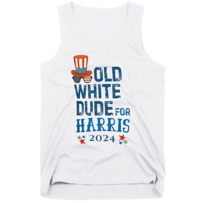 Old White Dude For Kamala Harris President 2024 Tank Top