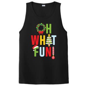 Oh What Fun Christmas With Wreath And Tree PosiCharge Competitor Tank