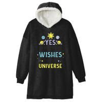 Ordering Wishes From The Universe Hooded Wearable Blanket