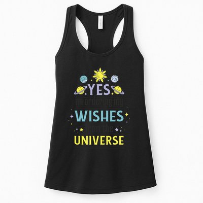 Ordering Wishes From The Universe Womens Tank Top