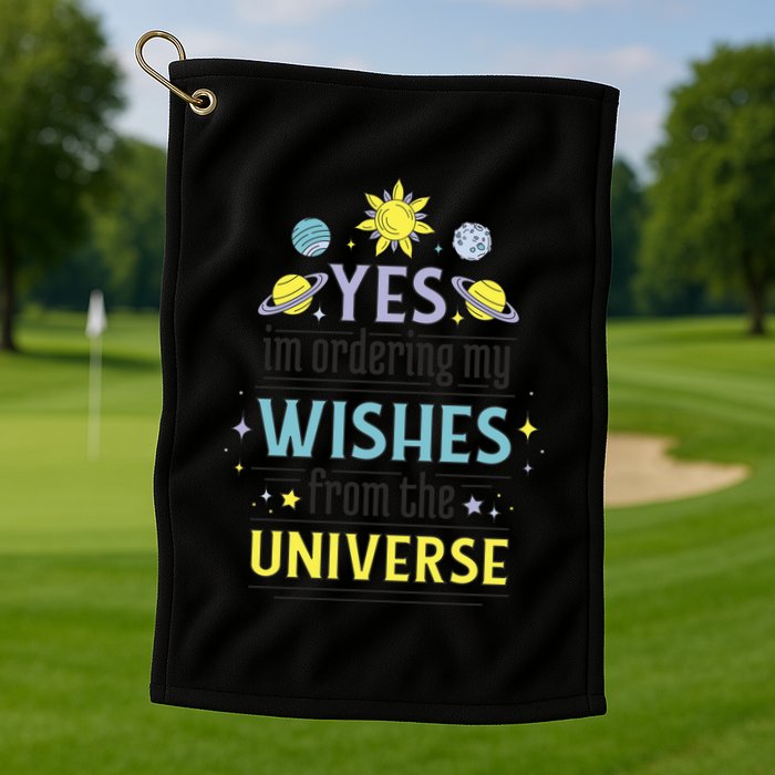 Ordering Wishes From The Universe Golf Towel