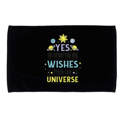 Ordering Wishes From The Universe Microfiber Hand Towel