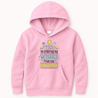 Ordering Wishes From The Universe Kids Hoodie