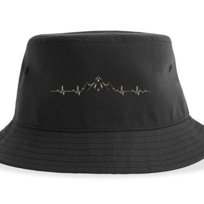 Outdoors Wildlife Forest Nature Heartbeat Mountains Hiking Sustainable Bucket Hat