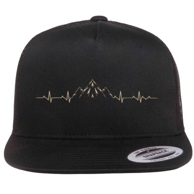 Outdoors Wildlife Forest Nature Heartbeat Mountains Hiking Flat Bill Trucker Hat