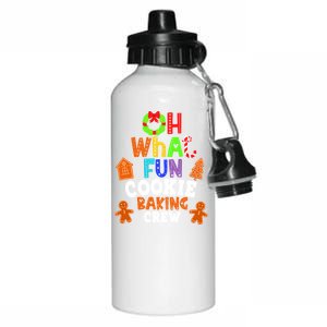 Oh What Fun For Cookie Baking Crew Family Christmas Matching Meaningful Gift Aluminum Water Bottle