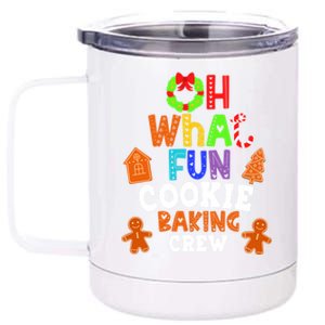 Oh What Fun For Cookie Baking Crew Family Christmas Matching Meaningful Gift 12 oz Stainless Steel Tumbler Cup