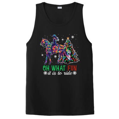 Oh What Fun It Is To Ride Christmas Horse Gift PosiCharge Competitor Tank