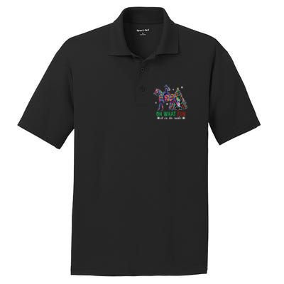 Oh What Fun It Is To Ride Christmas Horse Gift PosiCharge RacerMesh Polo