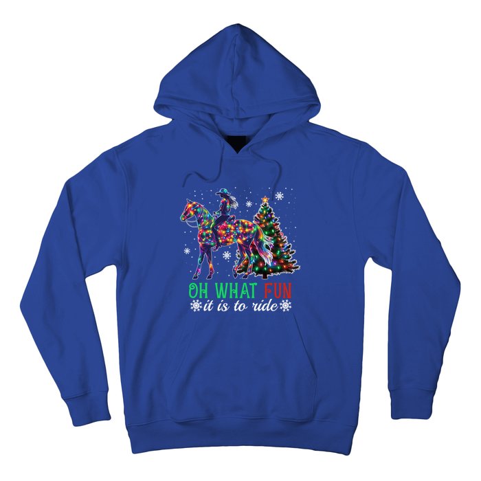 Oh What Fun It Is To Ride Christmas Horse Gift Hoodie