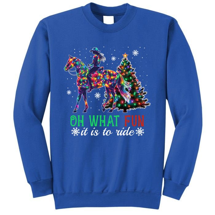 Oh What Fun It Is To Ride Christmas Horse Gift Sweatshirt