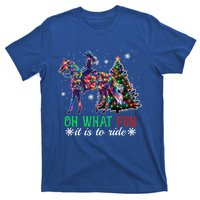 Oh What Fun It Is To Ride Christmas Horse Gift T-Shirt