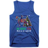 Oh What Fun It Is To Ride Christmas Horse Gift Tank Top