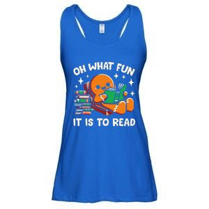 Oh What Fun It Is To Read Christmas Teacher Librarian Books  Ladies Essential Flowy Tank