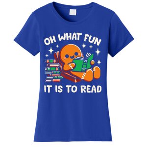 Oh What Fun It Is To Read Christmas Teacher Librarian Books  Women's T-Shirt