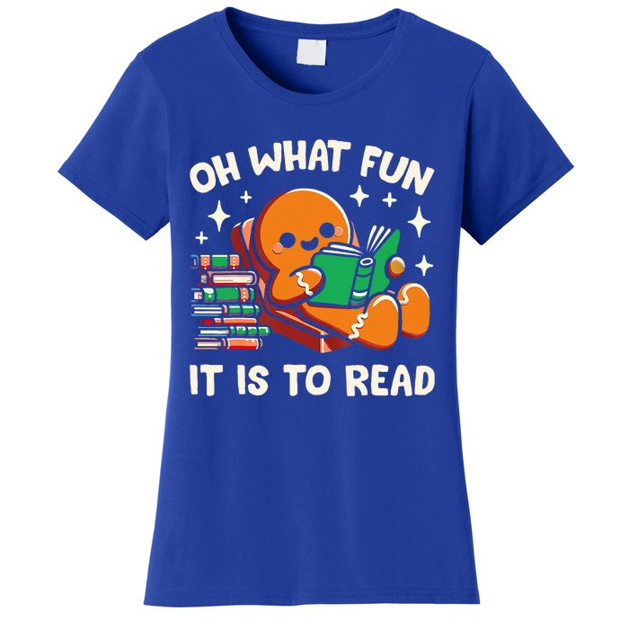 Oh What Fun It Is To Read Christmas Teacher Librarian Books  Women's T-Shirt