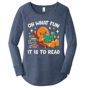 Oh What Fun It Is To Read Christmas Teacher Librarian Books  Women's Perfect Tri Tunic Long Sleeve Shirt