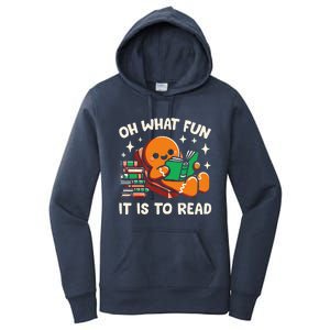 Oh What Fun It Is To Read Christmas Teacher Librarian Books  Women's Pullover Hoodie