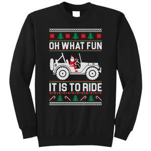 Oh What Fun 4x4 Offroad Suv Ugly Christmas Sweater Sweatshirt