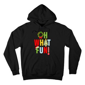 Oh What Fun Christmas With Wreath And Tree Hoodie