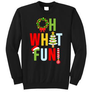 Oh What Fun Christmas With Wreath And Tree Sweatshirt