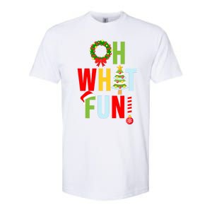 Oh What Fun Christmas With Wreath And Tree Softstyle CVC T-Shirt