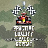 Open Wheel Formula Racing Car Practice Qualify Race Repeat Legacy Tie Dye Trucker Hat