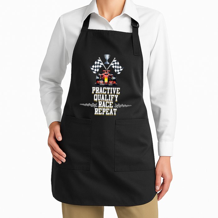 Open Wheel Formula Racing Car Practice Qualify Race Repeat Apron